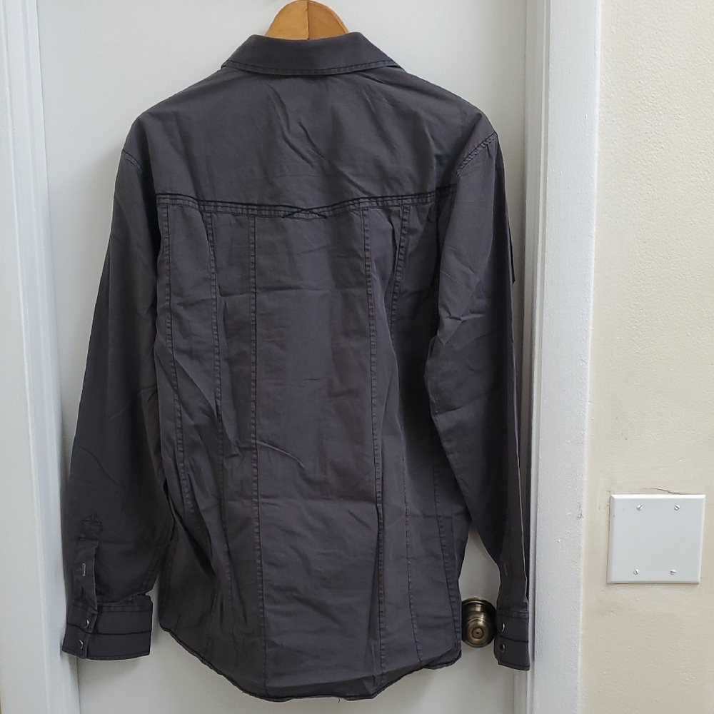 New With Tags 191 Unlimited Men's Gray Button-Up Jacket Size L - Picture 12 of 12